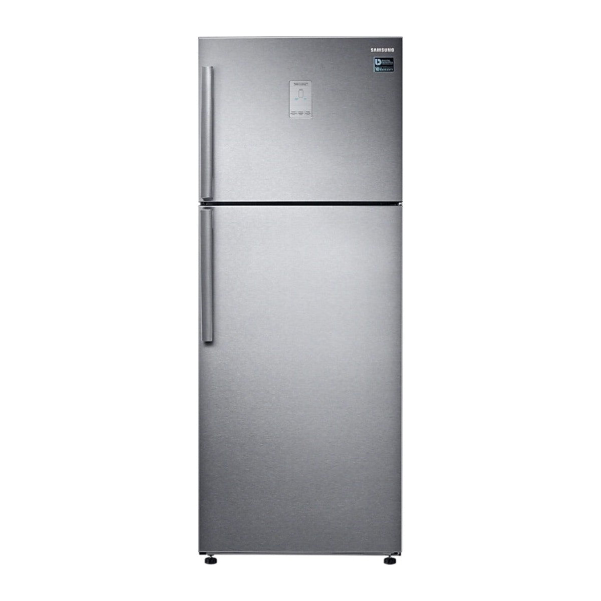 Réfrigérateur double porte Samsung RT46K6361SL inox avec afficheur, vue de face
