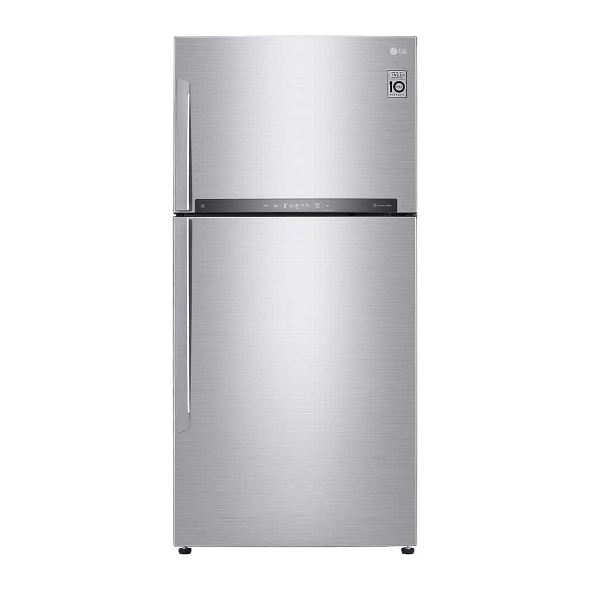 Réfrigérateur LG GR-H602HLHU platinum silver vu de face