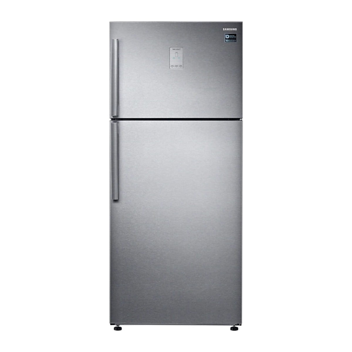 Réfrigérateur double porte No Frost Twin Cooling 528 L silver Samsung RT53K6371SL, vue de face