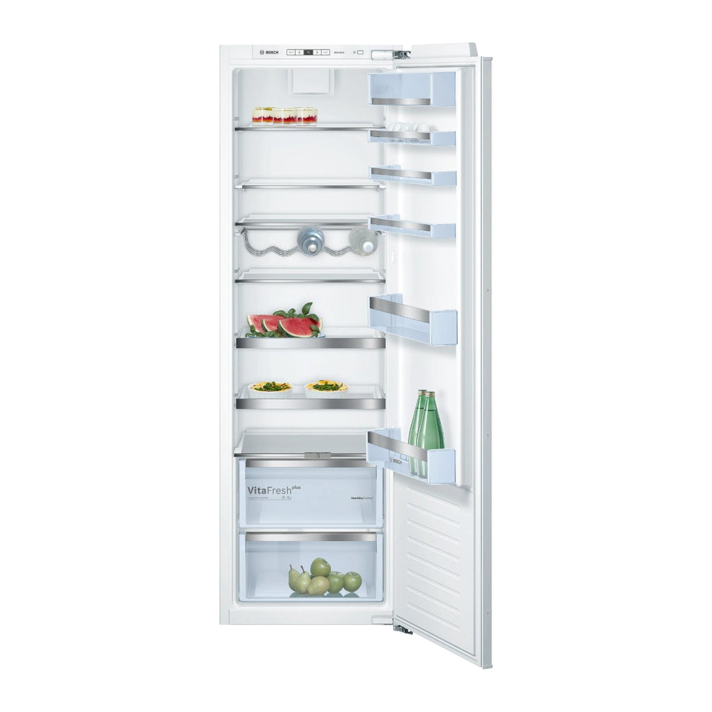 Réfrigérateur encastrable Bosch KIR81AF30U 319 L, porte ouverte