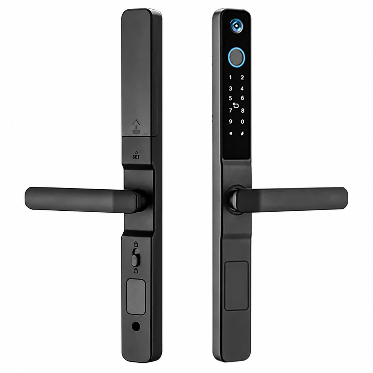 قفل رقمي K5 CAM مرجع: S5 أسود TUYA LOCK 5