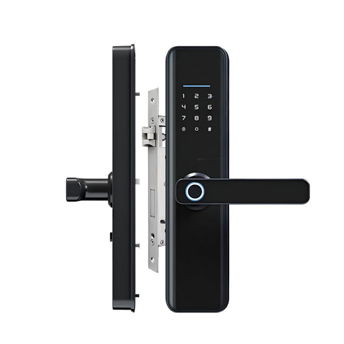 Serrure intelligente X5 Pro Wi-Fi — empreinte, code, carte et application Tuya