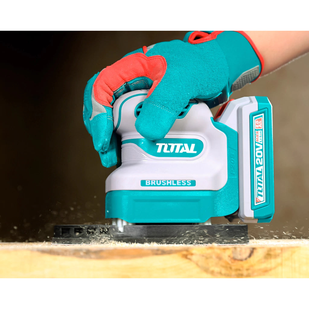 Ponceuse delta sans fil TOTAL TPSLI20241 20 V avec batterie