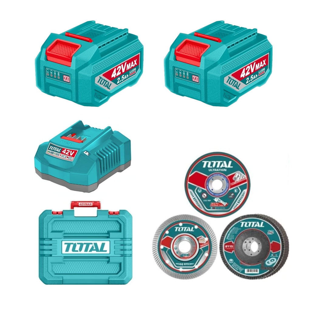 Meuleuse d'angle sans fil TOTAL TAGLI4128112 20 V