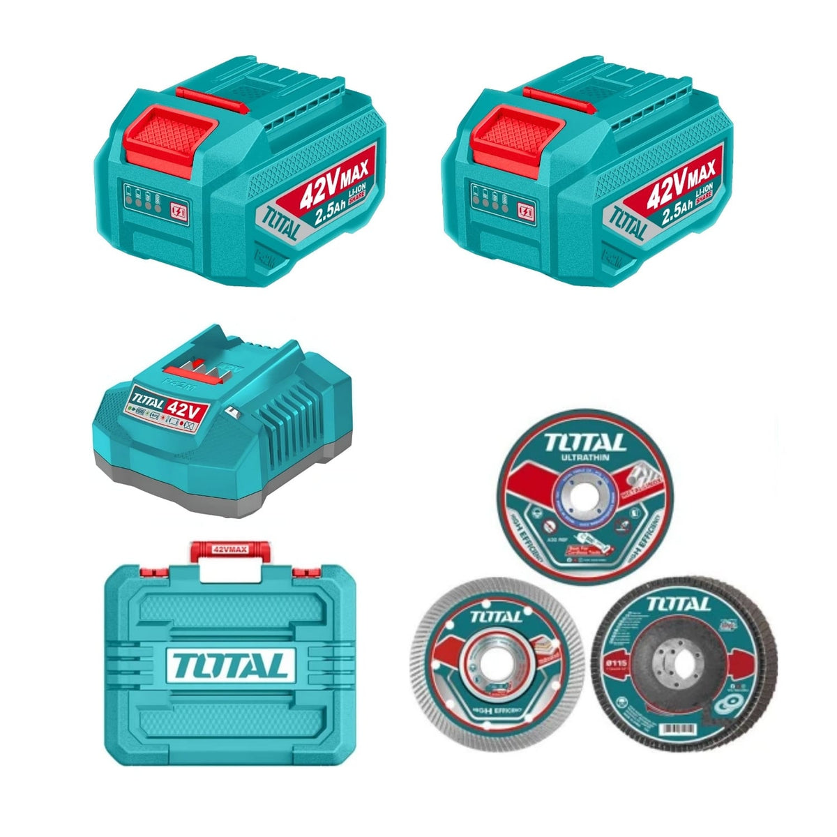 Meuleuse d'angle sans fil TOTAL TAGLI4128112 20 V