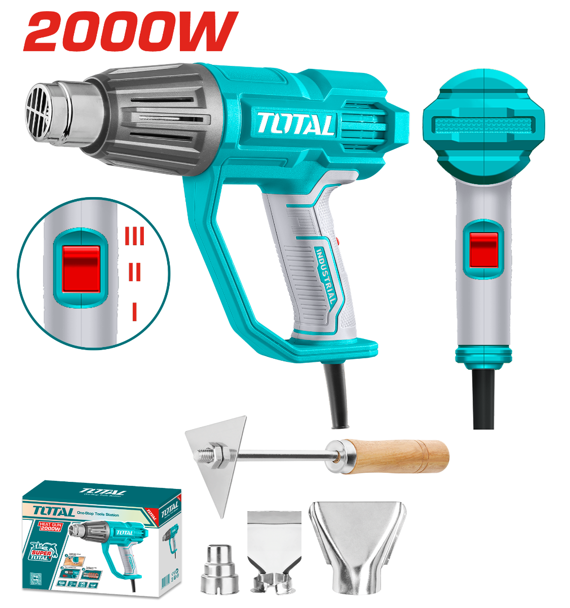 Pistolet à air chaud TOTAL TB20078 2000 W