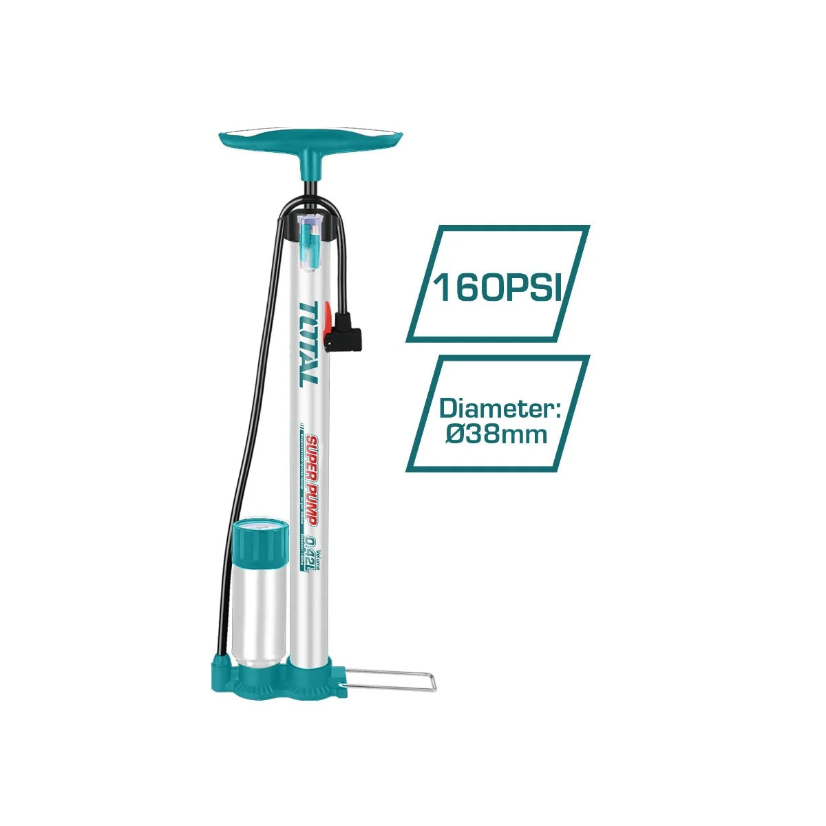 Gonfleur manuel 160 PSI TOTAL TMPP3811