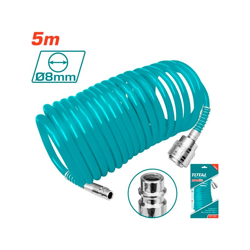 Tuyau d’air 5M 8mm TOTAL THT11051