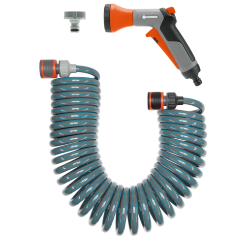 Tuyau d'arrosage spiralé 10 m avec accessoires — Gardena