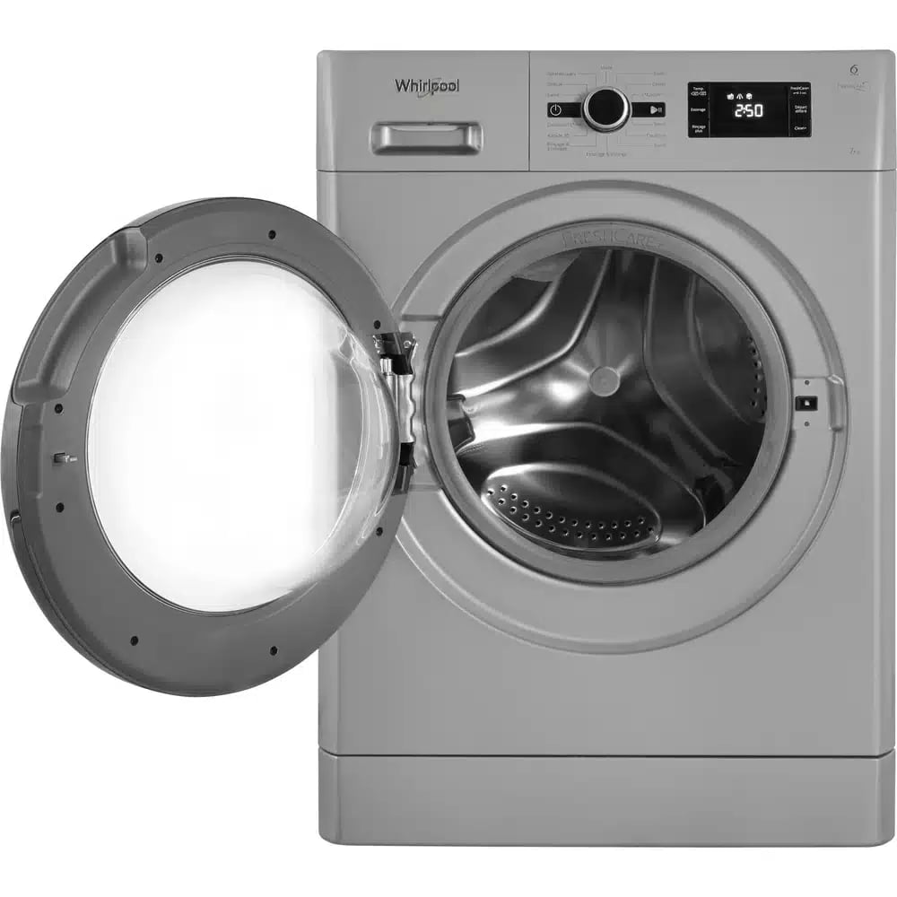 Machine à laver frontale 7 kg 1200 tr/min silver — Whirlpool FWG 71253 SB NA — vue 3