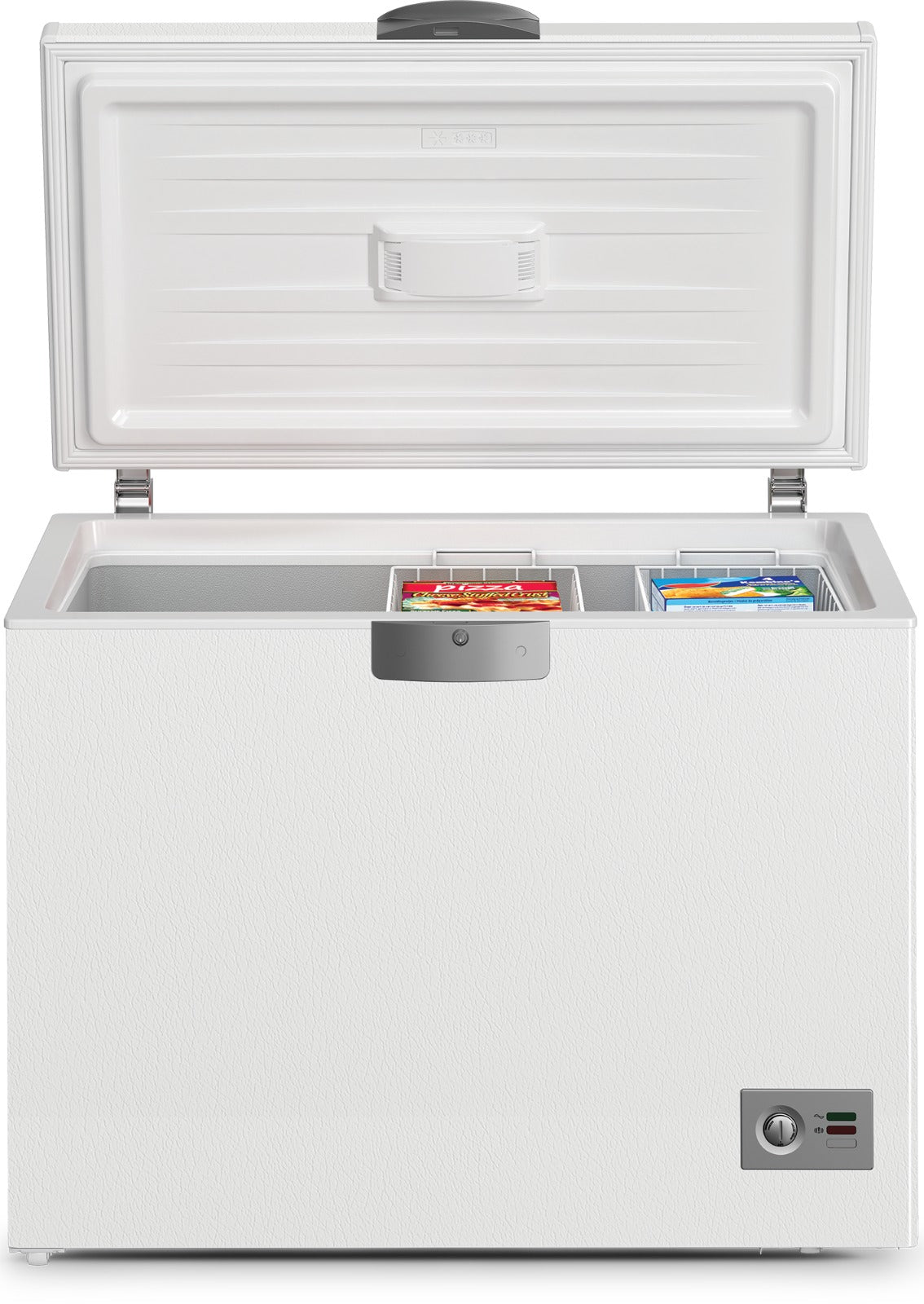 Congélateur coffre Whirlpool WCF 350 DA+ WNA couvercle ouvert