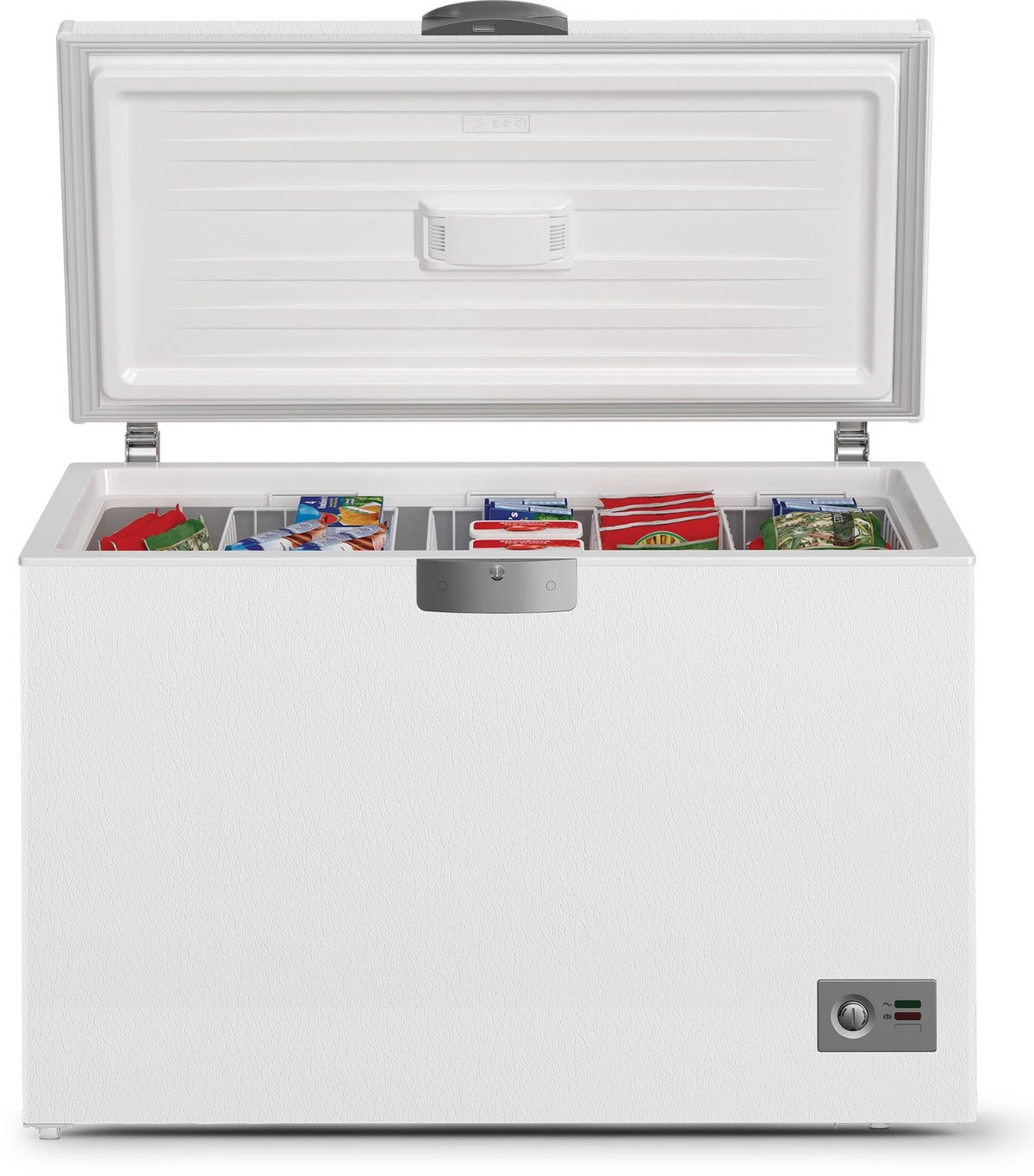 Congélateur coffre Whirlpool WCF 430 DA+ WNA couvercle ouvert