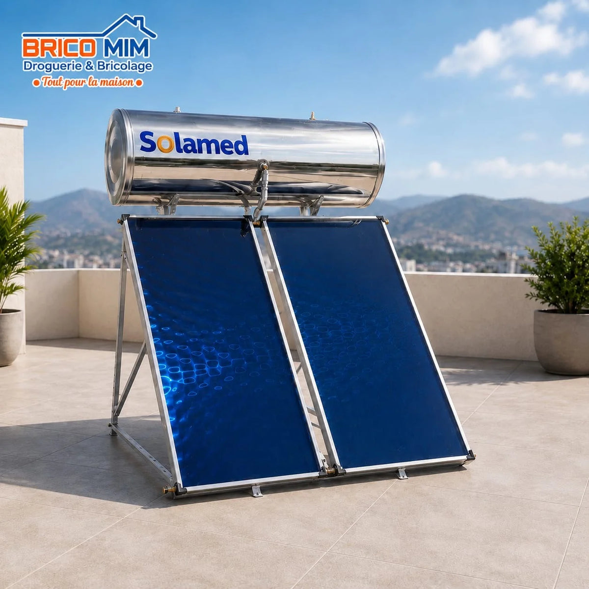 CHAUFFE EAU SOLAIRE SOLAMED 300L 2 PLAQUES