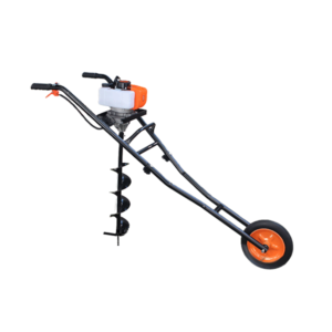 Tarière thermique 72 cm3 + Support mobile + 2 mèches 150mm-200mm