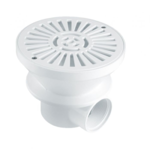 Bonde de fond en ABS 180mm blanc pour piscine béton Astralpool