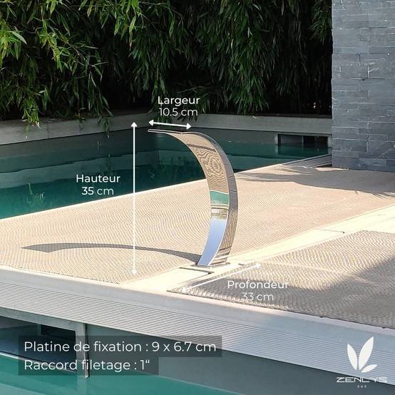 Cascade cobra 35cm inox – Image 2